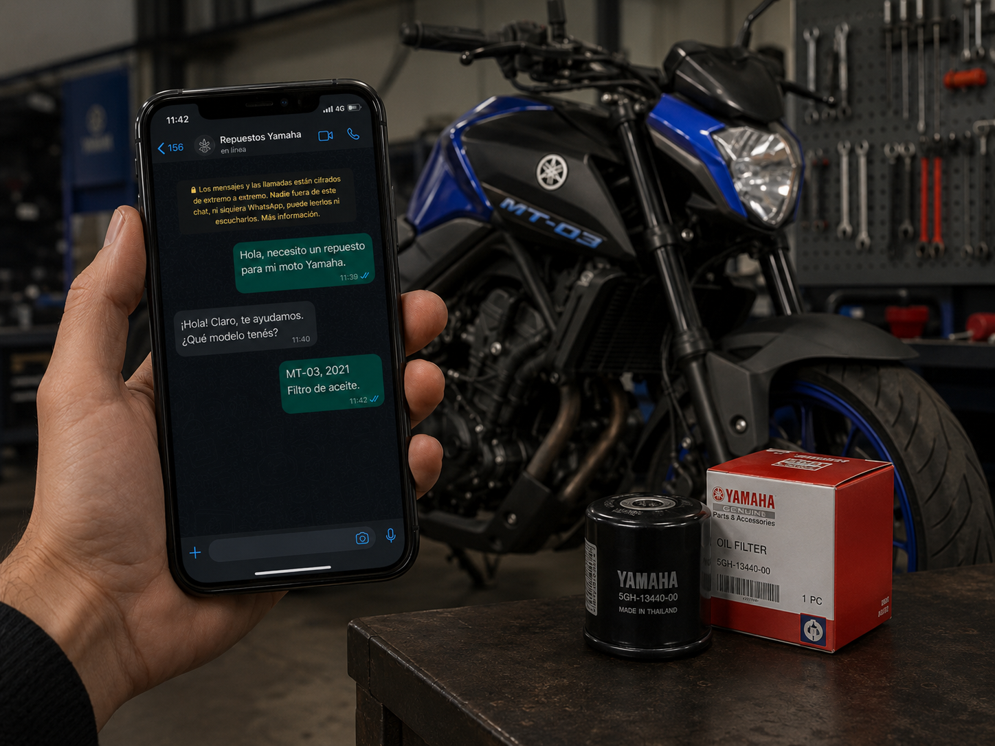 Consulta por modelo y año de moto Yamaha