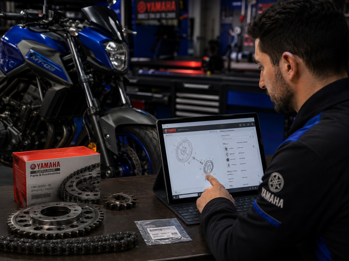 Revisión de compatibilidad de repuesto Yamaha