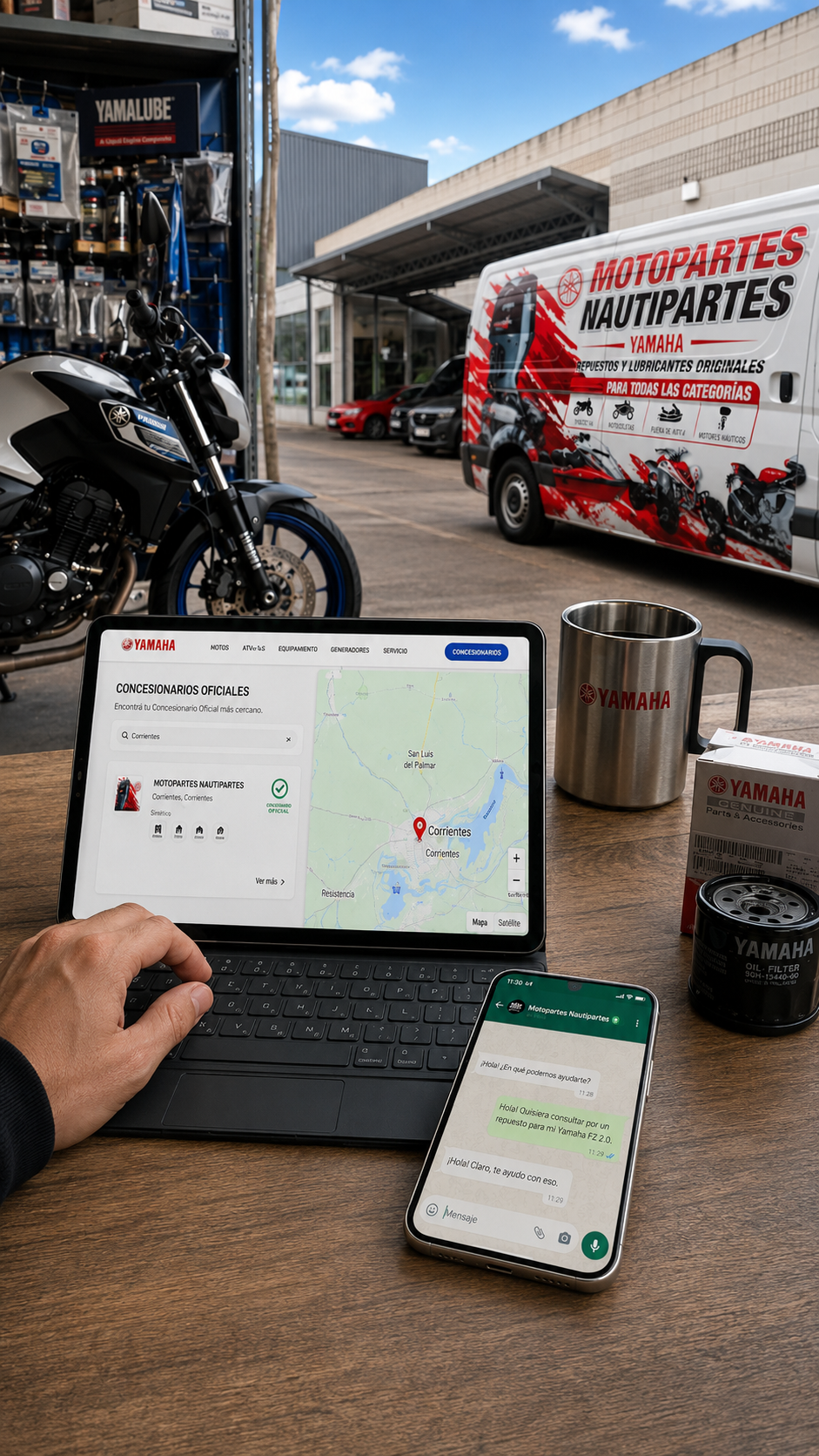 Validación oficial Yamaha Motor Argentina y consulta por WhatsApp